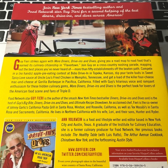 More Diners, Drive-ins, and Dives by Guy Fieri and Ann Volkwein. Forward by Emer - Picture 2 of 2